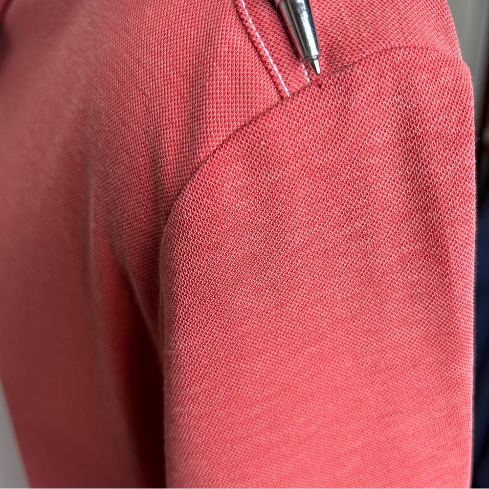 Travis Mathew Golf Polo Red Solid Pattern Men’s L… - image 8